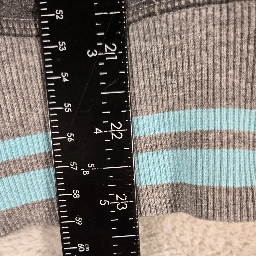 Lululemon Scuba Full Zip Hoodie Gray Teal Blue Women Size 2 Athletic Sweat
